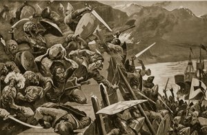 Crusaders storming Nicaea by Stanley L. Wood